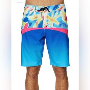 O'NEILL Men's 20 Inch Tropical Print Boardshorts Size 34